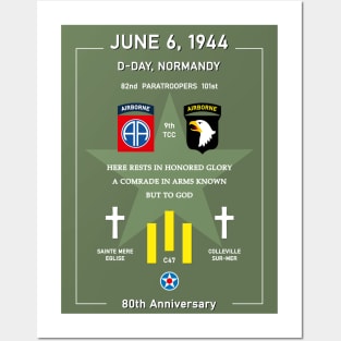D Day Landing 80th Anniversary 1944 Normandy Posters and Art